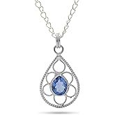 Natural Gemstone Pendant Handmade 925 Sterling Silver Jewelry for Women, everyday wear gemstone necklace birthstone pendant authentic jewelry, Anniversary & Mother’s Day Gift.