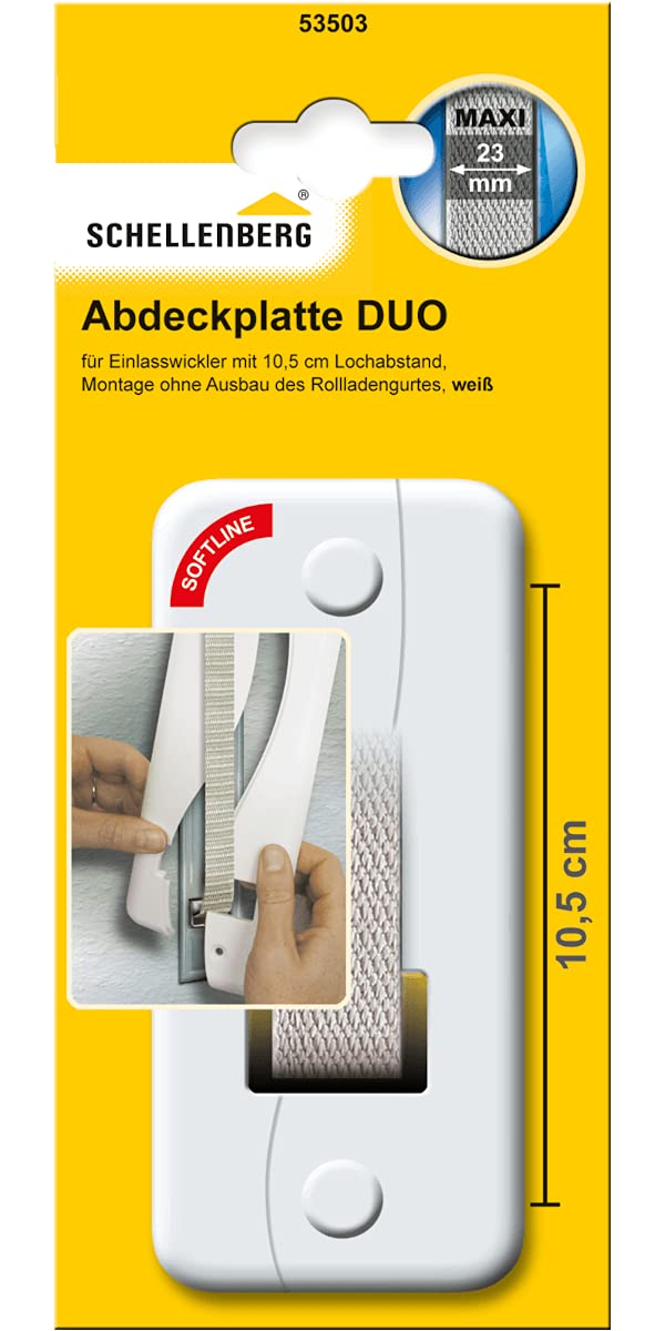 Schellenberg 53503 Softline Winder Cover Hole Spacing 10.5 cm White — image 1