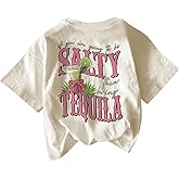 SHENHE Women's Tequila Graphic T Shirts Loose Print Short Sleeve Tops Casual Tees Shirt