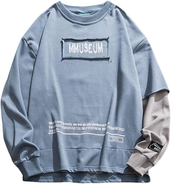 Amazon Debaijia プルオーバー メンズ 長袖 Tシャツ 丸首 重ね着風 トップス カットソー パーカー おしゃれ ヒップホップ ゆったり 快適 軽量 カジュアル ユニセックス レディース ストリートウェア 秋 冬 日常着 オリジナルデザイン トレーナー パーカー 通販 Amazon Debaijia プルオーバー メンズ 長袖 Tシャツ 丸首 重ね着風 トップス カットソー パーカー おしゃれ ヒップホップ ゆったり 快適 軽量 カジュアル ユニセックス レディース ストリートウェア 秋 冬 日常着 オリジナルデザイン トレーナー パーカー 通販
