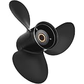 VQPROPs 12 1/4x15 Propeller for Johnson Evinrude 40-75HP, 13-Spline RH | Aluminum 3-blade propeller for select BRP/OMC, Johnson and Evinrude 40-75HP outboards with small gearcases; replaces 778774.