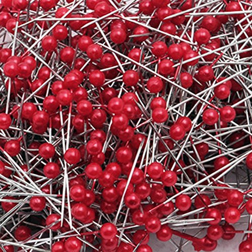 LEFVâ„¢ Quilting Pins Ball Head Sewing Pins,Pack of 100,Red