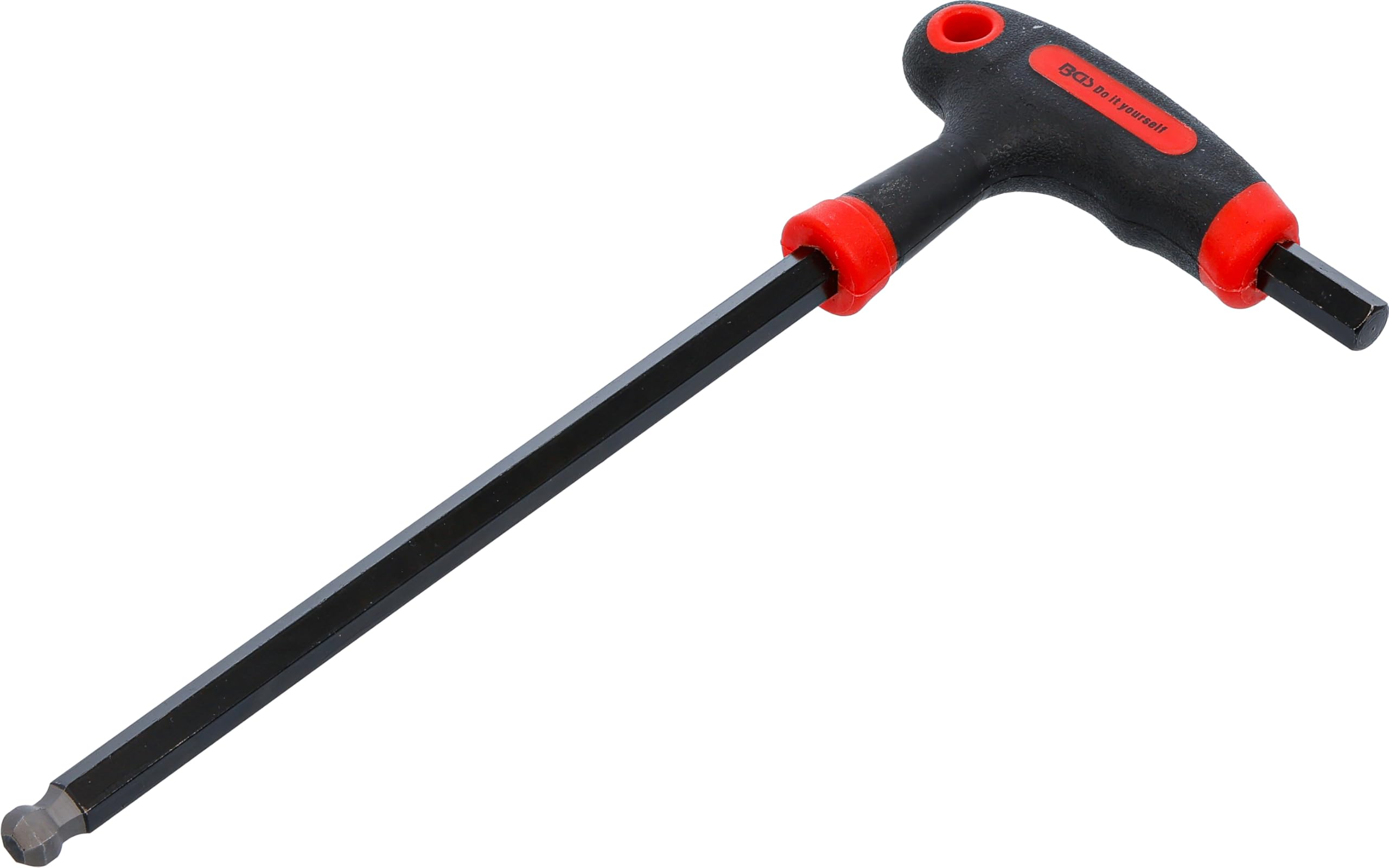 BGS Diy 7882-10 | T-Handle L-Type Wrench | internal Hexagon / internal Hexagon with Ball Head | 10 mm