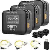 Deity TC-1 Wireless Timecode Box 3 Kit,0.5ppm Accuracy,2.4G Radio | Bluetooth 5.0,APP Control, 250ft Range, 28-Hour Battery, for Multi-Camera Film, Broadcast, Documentary &amp; Live Production