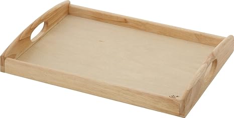 Amazon ボヌール Bonheur 36cm 26cm 取っ手付き 木製 木 ディナー トレー トレイ ｌ プレート ウッド 天然木 お盆 長角 カフェ ランチ Wood Plate 不二貿易 ウッドバーニング あす楽対応可 ラッピング不可 Hls Du トレイ 盆 オンライン通販