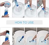 XREXS Toilet Plunger with 2 Suction Cups Large 15cm Small 6.3cm view 6