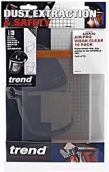 Trend Airshield Pro Clear Replacement Visor Overlays 10 Pack AIR/P/3C Face view 4