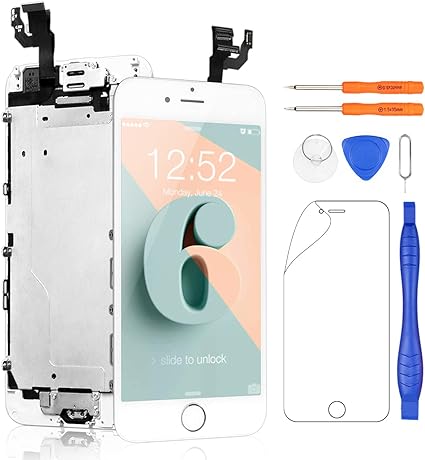 Amazon Yodoit Iphone 6 完全な フロントパネル ホームボタン スピーカー カメラ 近接センサーが含まれる 画面修理交換用 Lcd 液晶タッチパネル ガラス スクリーン修理パーツ デジタイザ 工具付属 白 4 7インチ 家電 カメラ オンライン通販