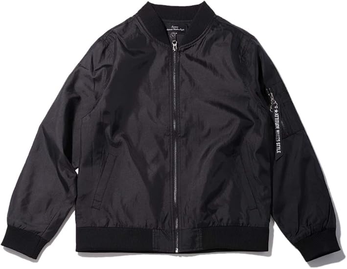 Amazon Spinns ナイロンma 1ジャケット メンズ エムエーワン フライトジャケット アウター ミリタリー 韓国 秋 冬 ブラック カーキ スピンズ Spinns コート ジャケット 通販