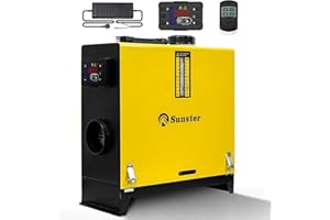 Sunster 8KW Diesel Heater, DC 12/24V & AC 110-240V ALL IN ONE Portable Diesel Air Heater with LCD Monitor & Remote Control, f