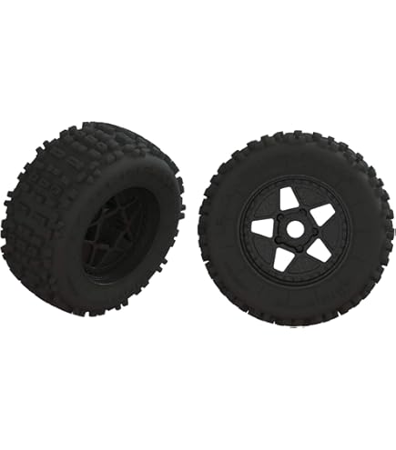 Amazon.com: ARRMA dBoots Exabyte Glued Tire Set, Black (2