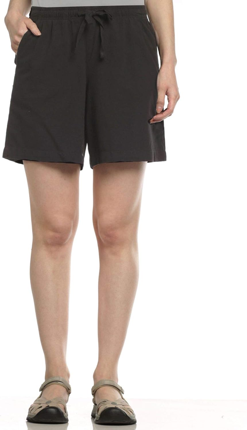 high rise pull on shorts