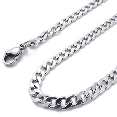 3 mm Konov Silber Edelstahl Herren Damen Halskette Kette 35,6–101,6 cm Zoll, 3 mm