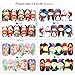 Christmas Nail Decals Water Transfer(12 Pack), Konsait Christmas Nail Wraps Water Slide Xmas Nail Art Stickers for Women Kids Girls Kiss Designs for Christmas Party Favor Decoration Decor Supplies