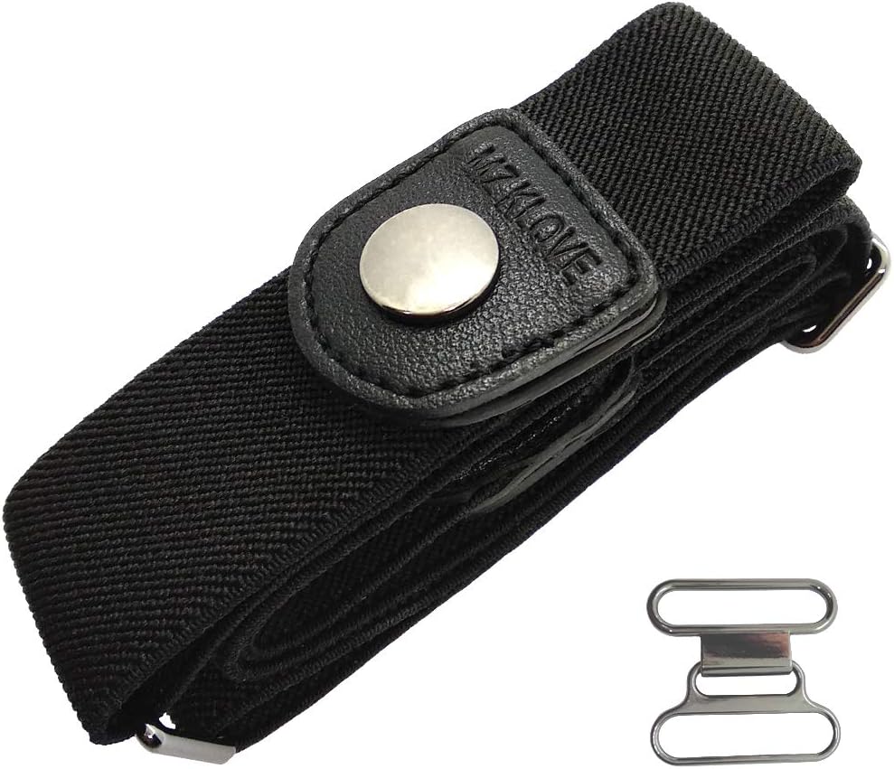 No Buckle Stretch Belt for Women,No Bulge No Hassle No Back Gap Individual Handmade Craftsmanship Elastic Waist Belt
