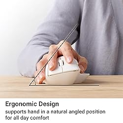 ELECOM Bluetooth Mouse Ergonomic Shape, Silent