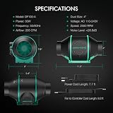 Mars Hydro Grow Tent Kit 2x4ft TSL2000 LED Light 300W System view 9