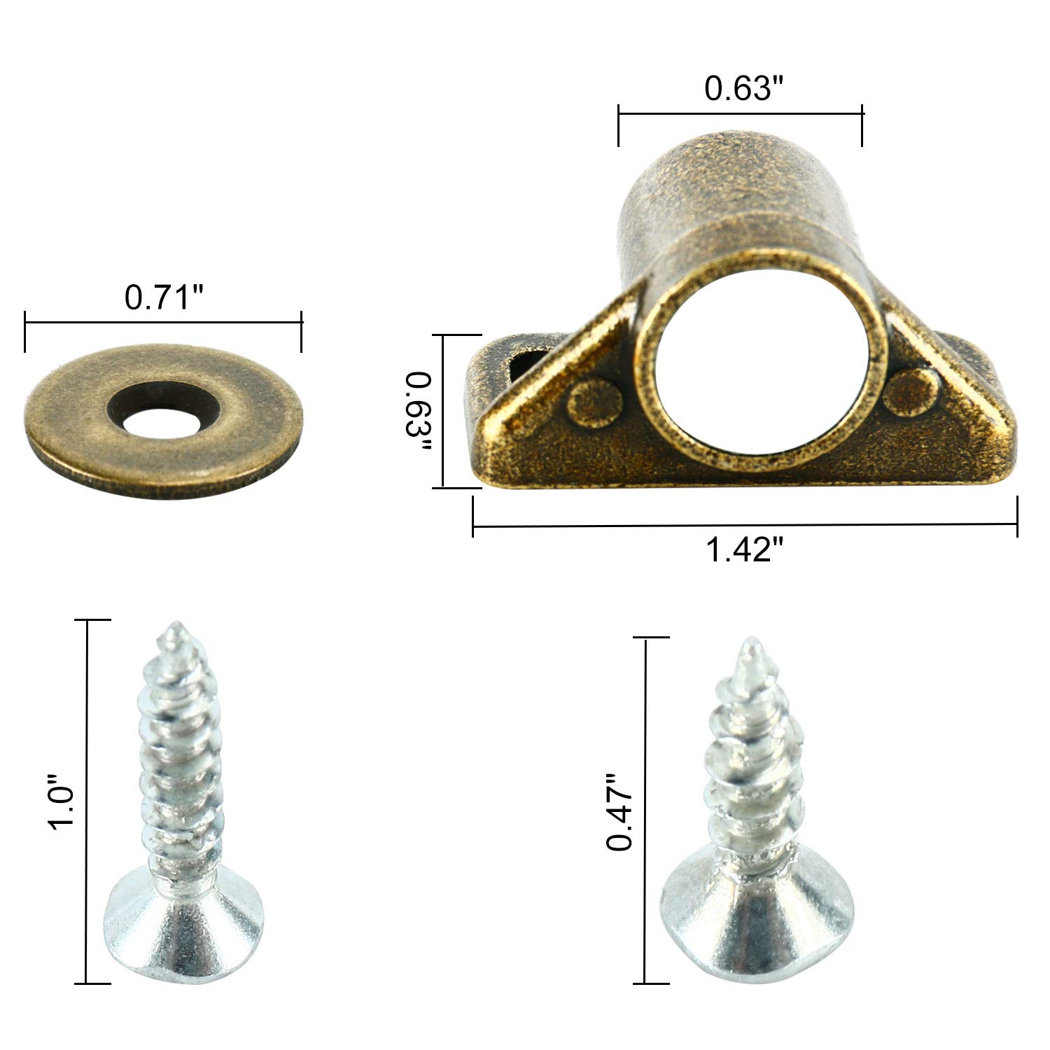 Homend 12 Pack & Door Latch Catch Hardware