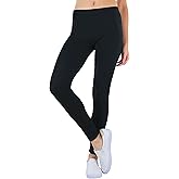 ToBeInStyle Women's Skinny Fit Cotton Full Length Leggings Tights - Regular and Plus Sizes