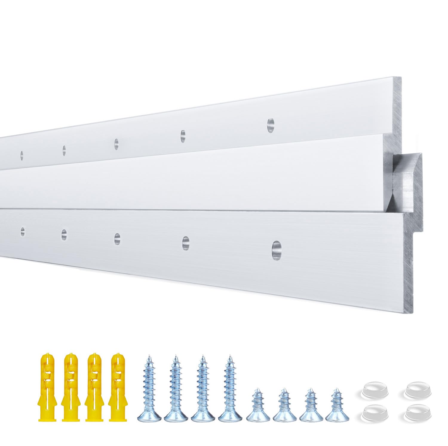 Photo 1 of 36 '' French Cleat Heavy Duty, French Cleat Hanger - Heavy Duty Aluminum Z Hanger for Hanging Picture, Mirror, Shelf, Headboard, Panel or Whiteboard ( 2 Pairs, Supports 210 lbs )