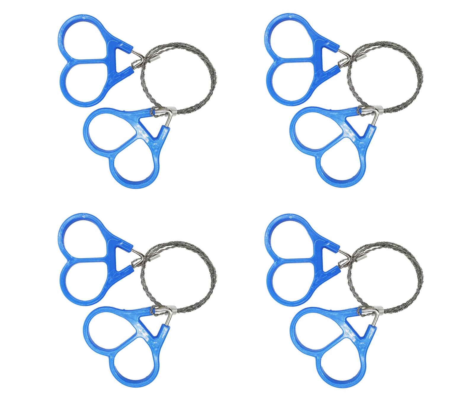 Survival Wire Saw for Camping Emergency: 4pcs Portable Stainless Steel Hand Cable Saw for PVC Pipe Wood Cutting