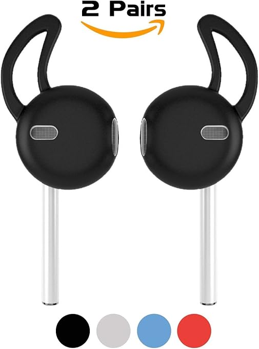 2 Paar Airpods Cover Zubehor Bidear Silikon Ohr Haken Amazon De Computer Zubehor