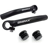 ONIPAX Straight Bicycle Bar Ends for 7/8in Handlebar | Aluminum, upbeat trail climbs, upright grip posture, wrist pressure relief