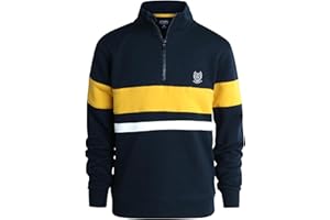 Chaps Boys Pullover Sweater - Classic Fit Flannel Quarter Zip Pullover- Mock Neck Sweater for Boys (S-XL)