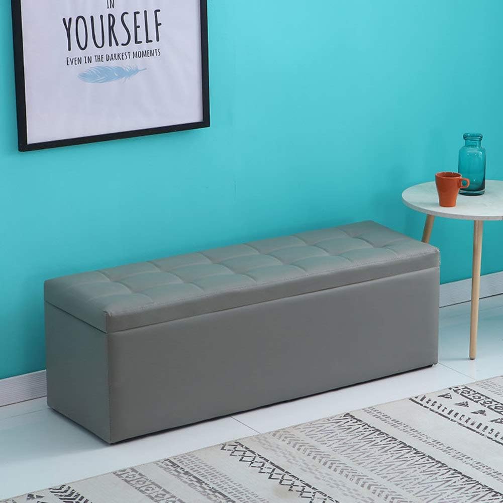 Wipeable Foot Stool With Lid Oil Proof Clothing Organiser Bench Living Room Sofa Stool Coffee Table Brown 30x30x35cm 12x12x14inch Leather Ottoman With Storage Furniture Living Room Furniture One Acleaning Com