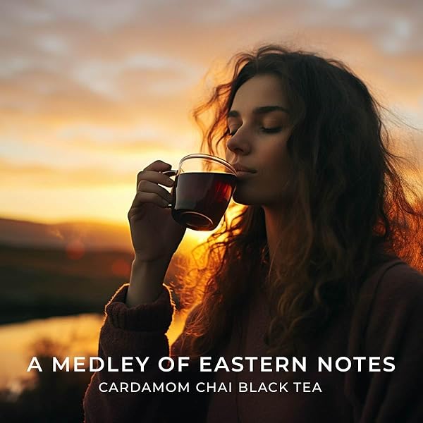 GYA TEA CO CARDAMOM CHAI BLACK TEA – 5.29 OZ LOOSE LEAF, 70 CUPS, CAFFEINATED, SUGAR-FREE