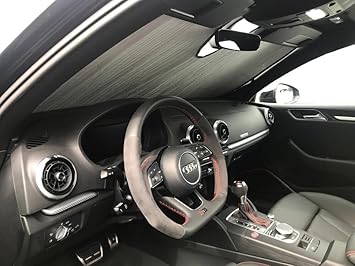 Amazon Com Heatshield The Original Windshield Sun Shade Custom Fit For Audi Rs3 Sedan 2018 2019 2020 Silver Series Automotive
