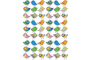 XPRESSIONDECALS Chirping Birds - 48733 - Ceramic Decal - Enamel Decal - Glass Decal - Waterslide Decal - 3 Different Size Sheet (Images) to Choose from. Choose Either Ceramic (Enamel) or Glass Fusing Decals