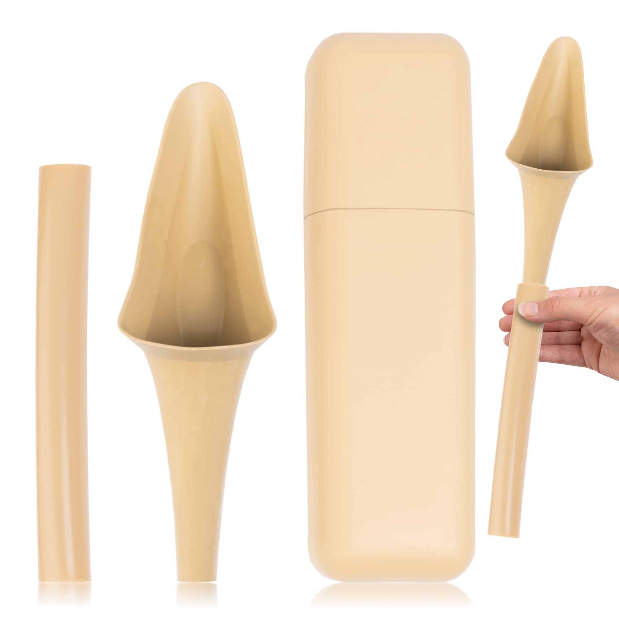 SHEWEE Flexi + Case - Reusable Pee Funnel - Flexible, Larger Version of the Original Female Urination Device since 1999!