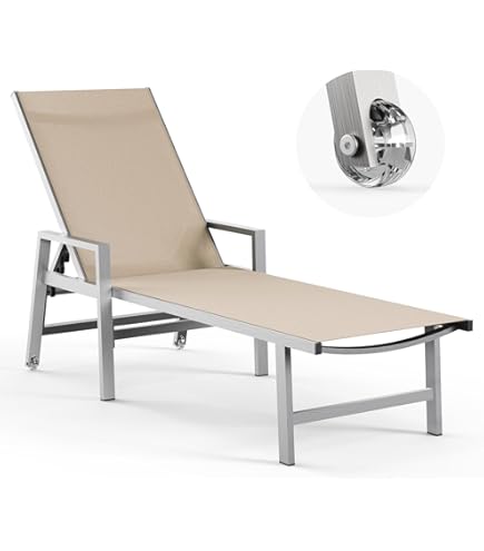 Patio Lounger Outdoor Recliner LZ LEISURE ZONE Double Chaise