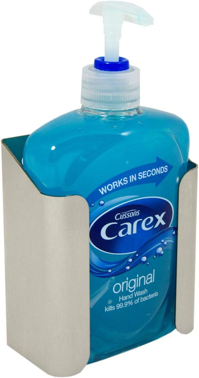 Precise Carex 500ml Brushed Stainless Steel Wall Mounted Bottle Holder