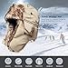 Winter Trapper Hat Aviator Faux Fur Ushanka Russian Trooper Warm Ski Snow Eskimo Hat with Ear Flaps for Cold Weather Khaki