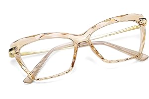 FEISEDY Cat Eye Glasses Frame Clear Lenses Lightweight Eyewear for Women B2440