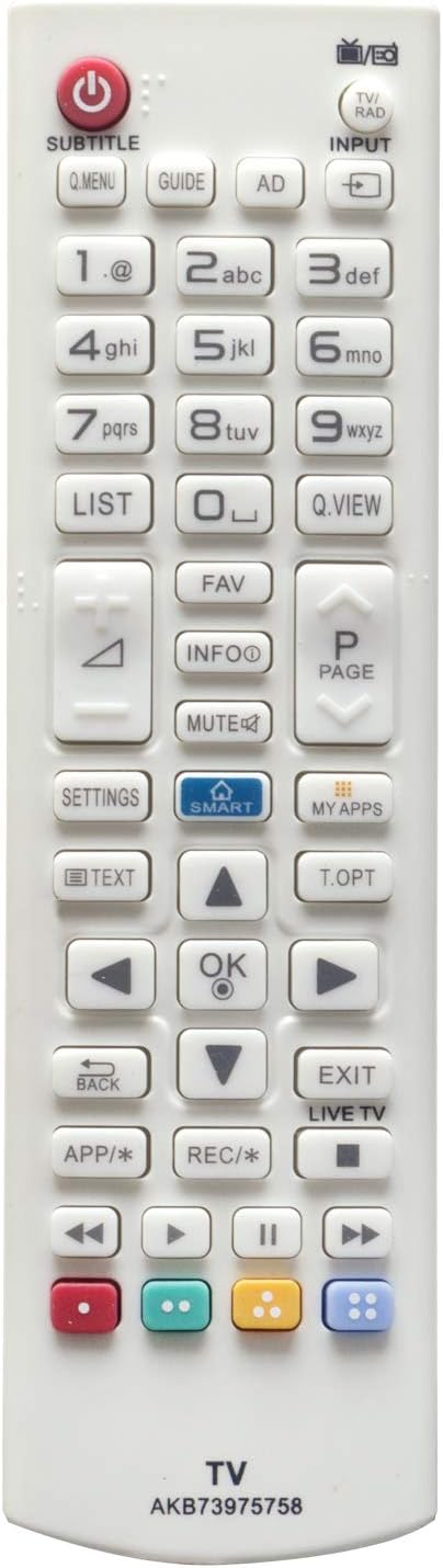 ALLIMITY AKB73975758 Remote Control Replace for LG LED LCD 3D Smart TV 28LB490B 28LB490U 32LB582U 32LB582V 32LF5800 32LF580V 40UB800V 42LB580V 42LB5820 42LB582V 47LB5820 47LB582V 50LB582V - Image 3