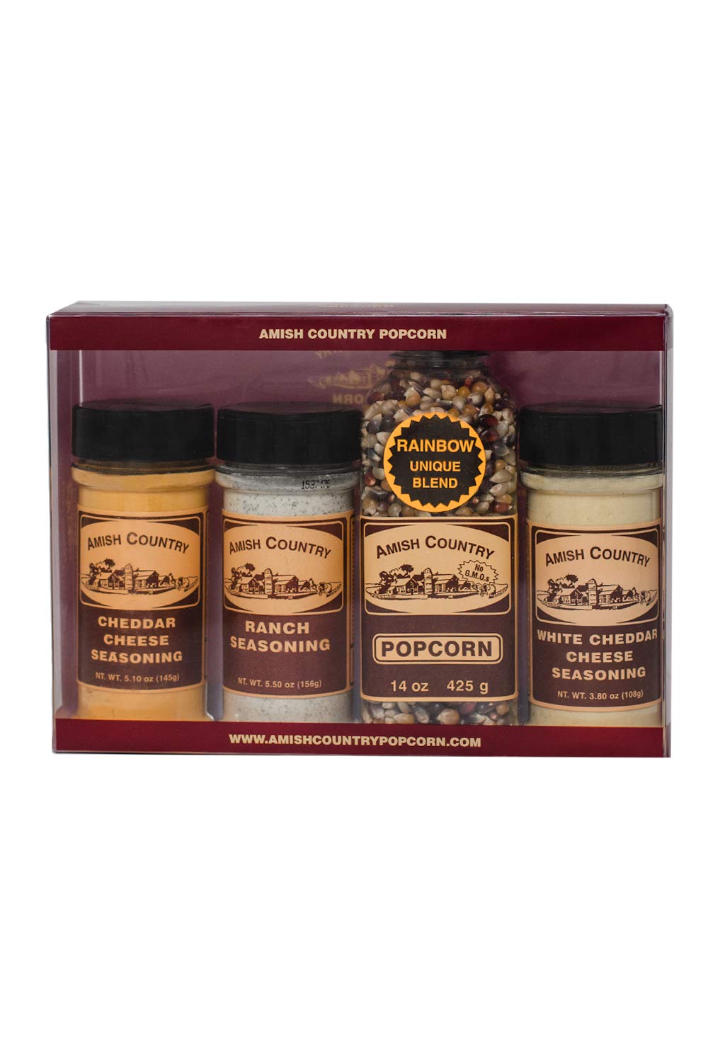 Buy Amish Country Popcorn Variety Bundles 14 oz Rainbow Kernels