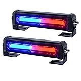 WOWTOU LED Red Blue Emergency Strobe Lights for