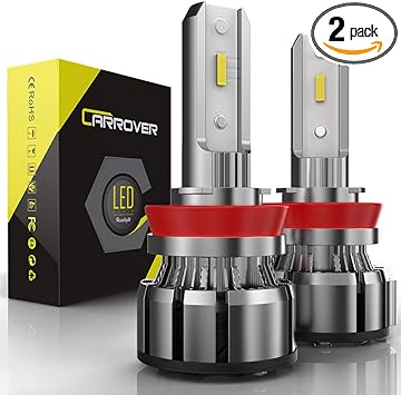 bombilla led h11 car rover 50 w 10000 lumenes extremadamente brillante h8 h9 xenon blanco 6000 k csp chip led kit de conversion de repuesto de