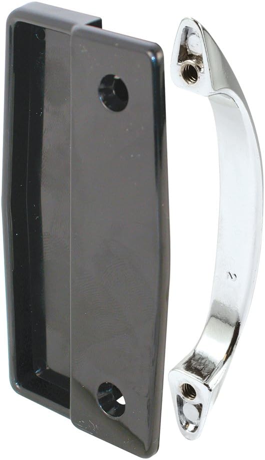 PrimeLine Products A 112 Sliding Screen Door Pulls, Black Plastic