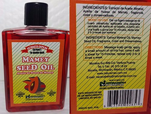 TOP Satisfied MAMEY SEED OIL 3.8OZ ACEITE HUESO DE MAMEY EXTRACT GROWTH HAIR NATURAM3 X 6133