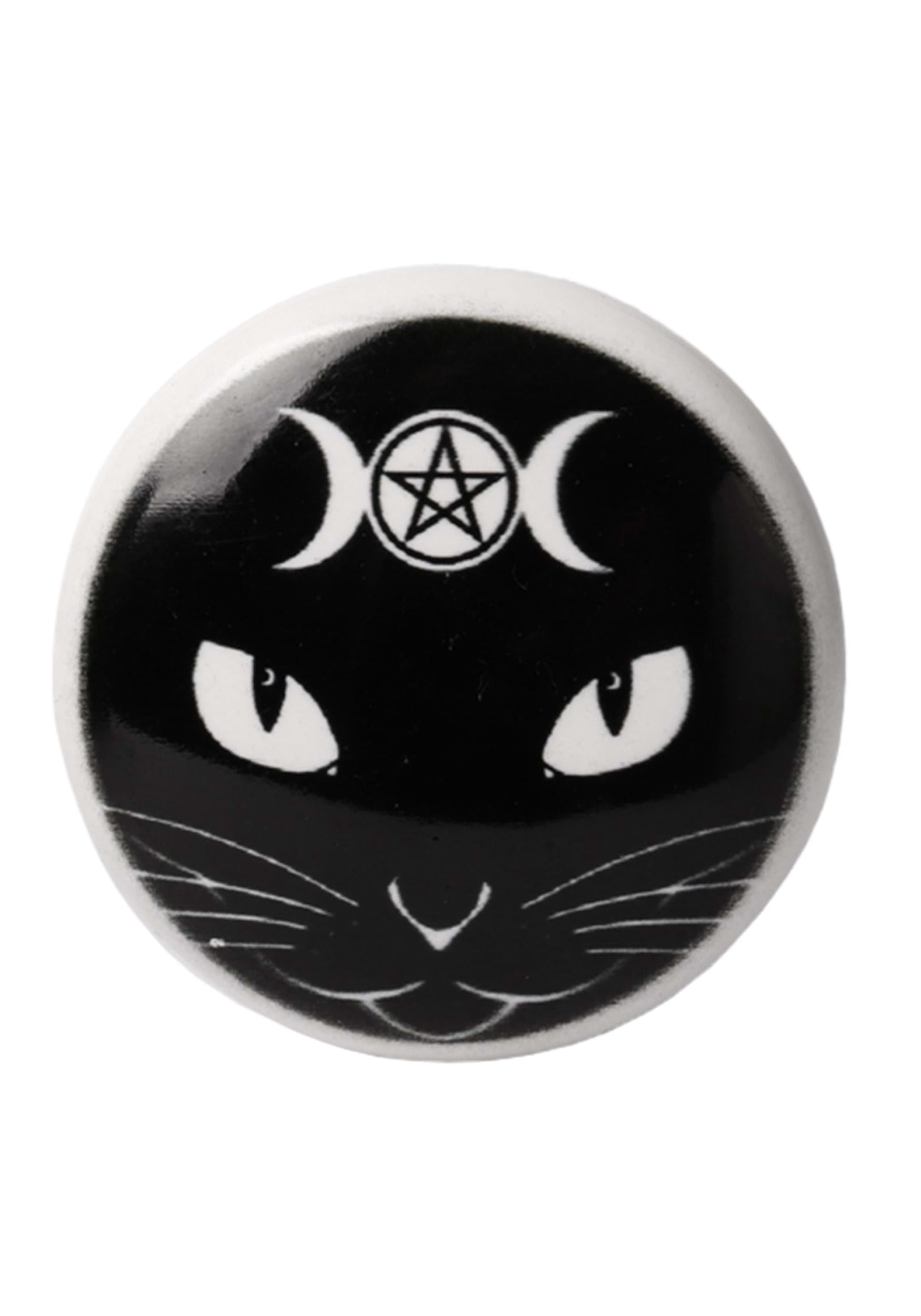 Alchemy Gothic Triple Moon Cat Wine Bottle Stop