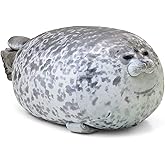 MerryXD Chubby Blob Seal Pillow,Stuffed Cotton Plush Animal Toy Cute Ocean Small(13 in)