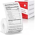 Phomemo Thermal Label Paper for M110 M200 M120 M220 M150 M250 M260 M108 M100 Label Printer, White Self-Adhesive Thermal Paper for Clothing, Retail, Mailing, Barcode, White Sticker Labels, 40mm x 60mm