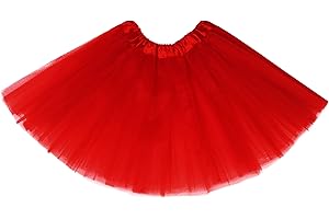 Fepdiu Girls Tutu Skirt 3 Layers Tulle Toddler Ballet Skirts Girls Tulle Tutu Dance Fit Most 3-10 yrs for Dance Party Costume