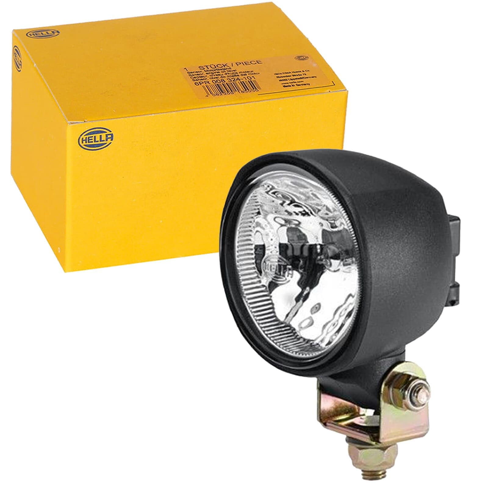 HELLA 1G0 996 176-051 Halogen-Worklight - Modul 70 - 12V - mounting/Bolted - Vertical/Swivelling Mounting Bracket - Long-range illumination - Plug: open cable ends