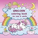 Unicorn coloring book for kids and adults + BONUS free Unicorn coloring pages (PDF to print) by Coloring Books Art