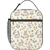 Bunny Lunch Box Insulated Lunch Bag for kids Girls Boys,Reusable Lunch Box Containers for Women Men,Durable Cooler Tote Bag Lunchbox for Office/School/Picnic